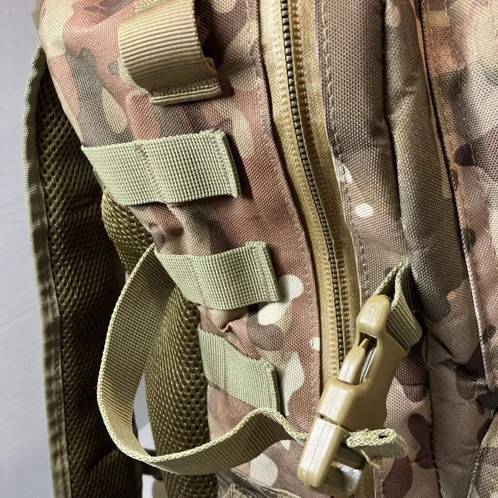 US Army National Guard WI Camo Backpack Tactical MOLLE Field Bag Expandable Gear